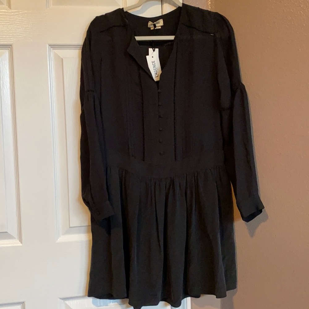 L’Agence Silk Dropwaist Dress